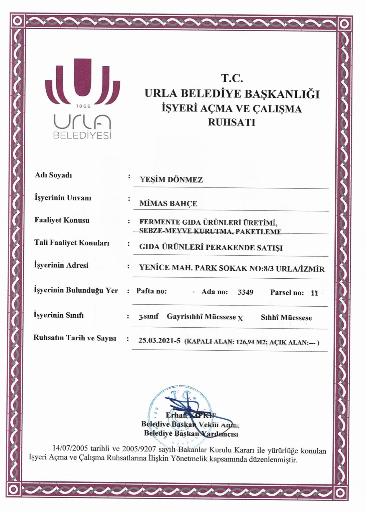 municipal license